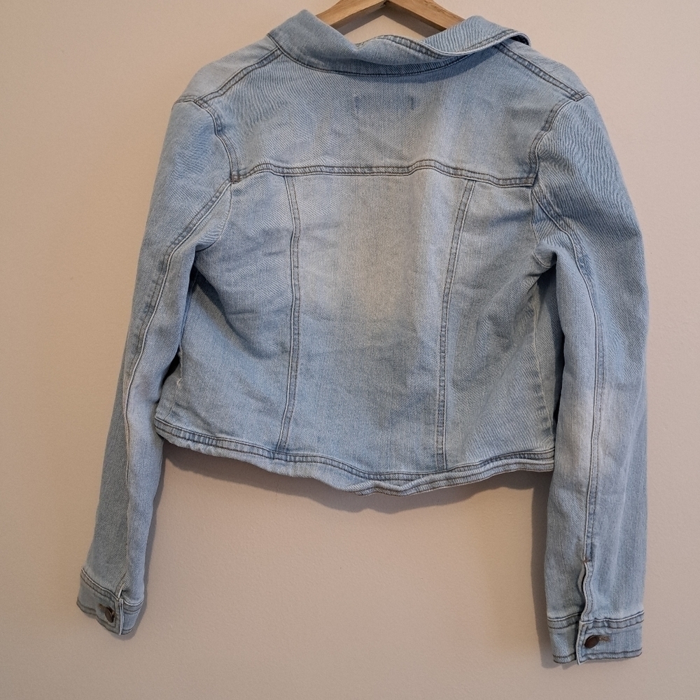 Jou jou denim jean jacket size M - Picture 3 of 4
